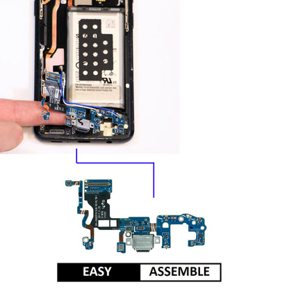 For Samsung Galaxy S9 (G960F) Charging Port Replacement With USB & Microphone  
