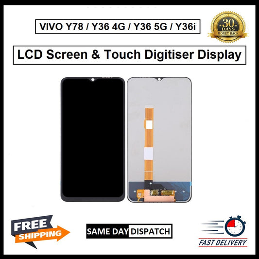For Vivo Y78 /Y36 4G & 5G Y36i Display Screen Touch Digitizer Replacement  LCD