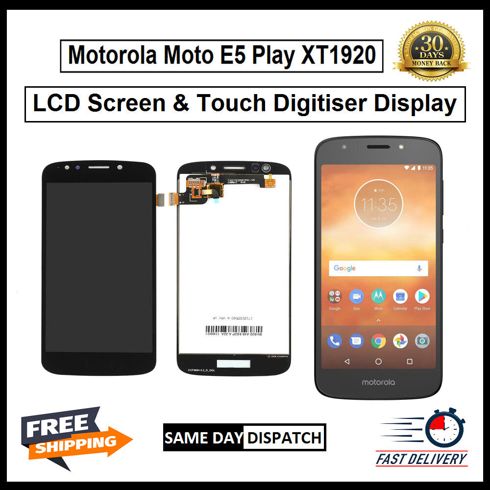 Motorola Moto E5 Play XT1921 Display Screen Touch Digitizer Replacement LCD