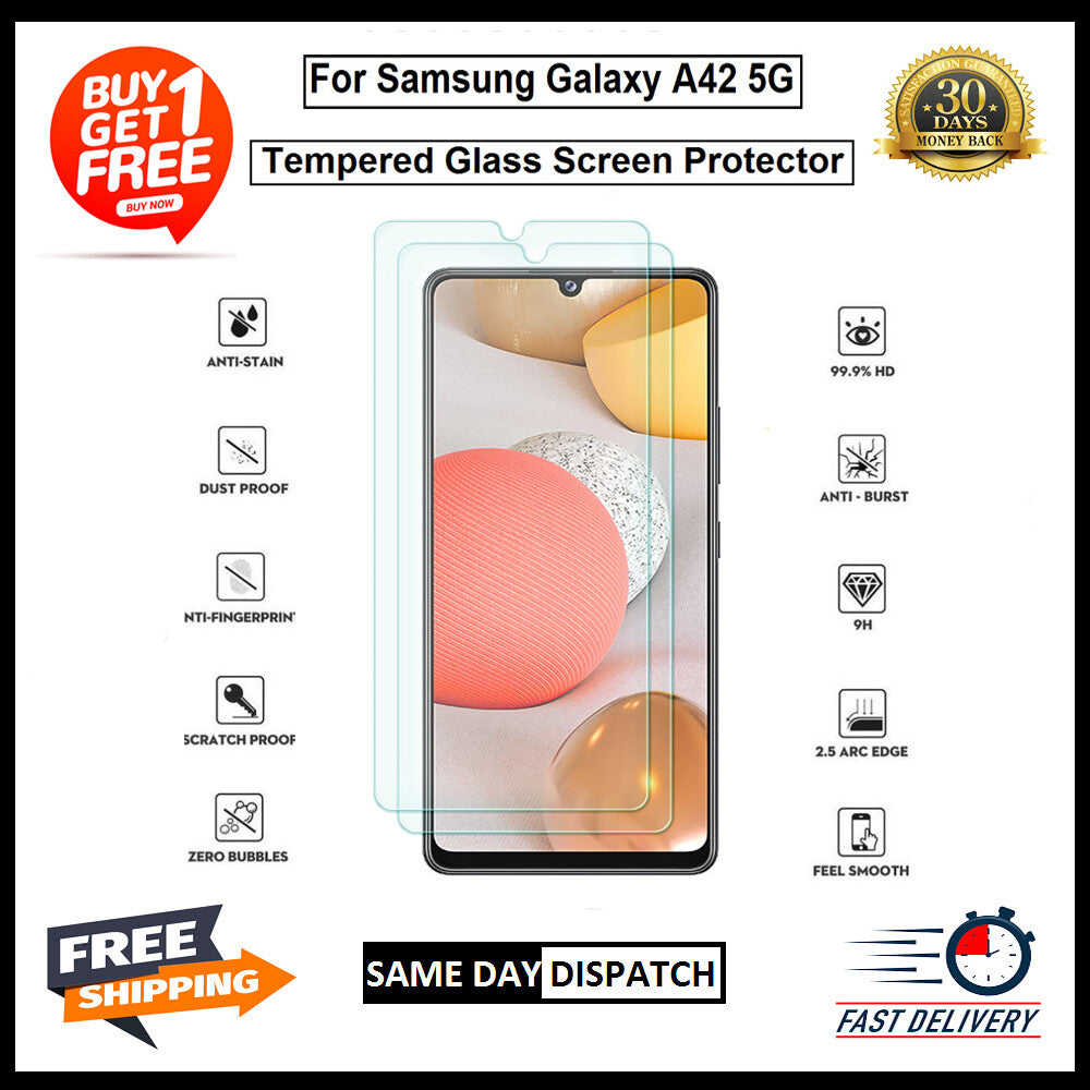 For Samsung A12 /A22 5G /A42 5G /A32 5G /A52 5G /A72 5G Tempered Glass Protector