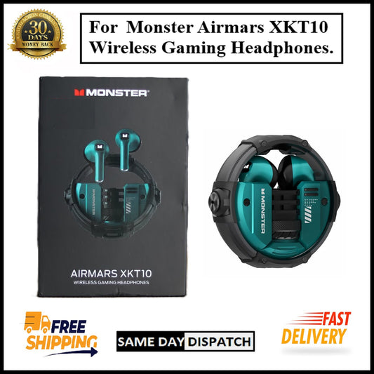 For Monster AIRMARS XKT10 Wireless Gaming Headphones With Noise Canceling & MIC