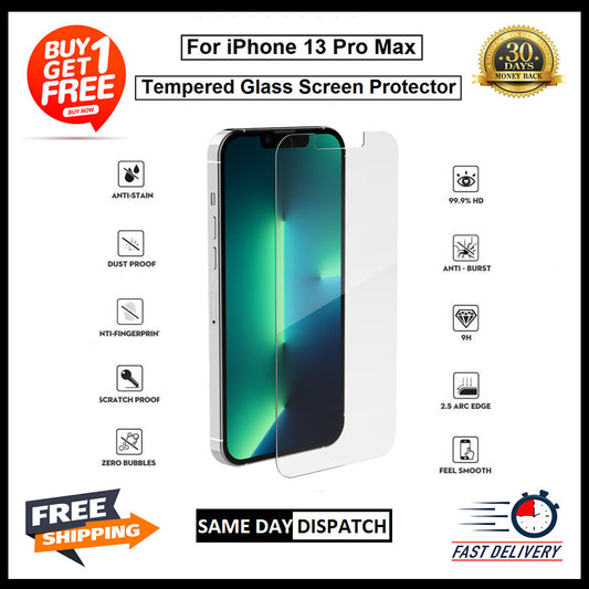 2 Pack Of For iPhone 13 mini / 13 / 13 Pro / 13 Pro max Tempered Glass Protector