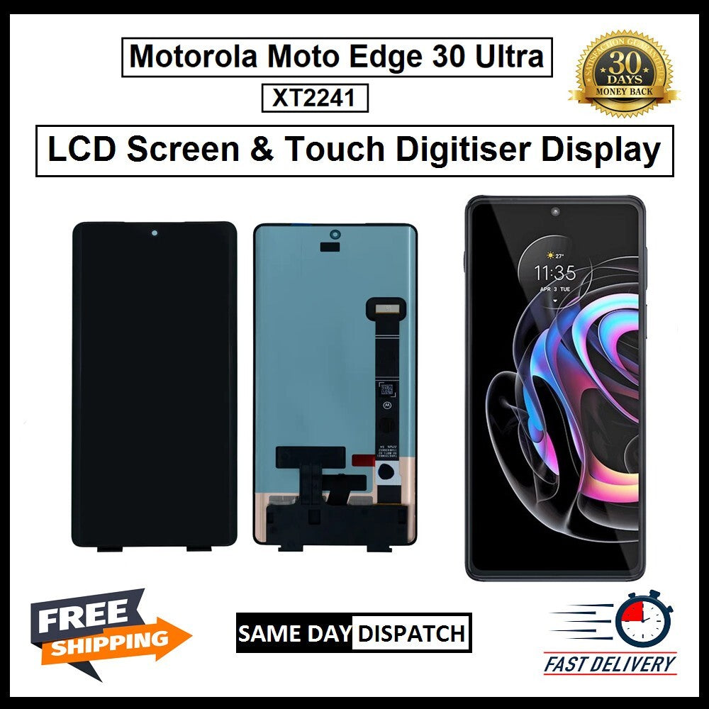 Motorola Edge 30 Ultra XT2241  Display Screen Touch Digitizer Replacement LCD