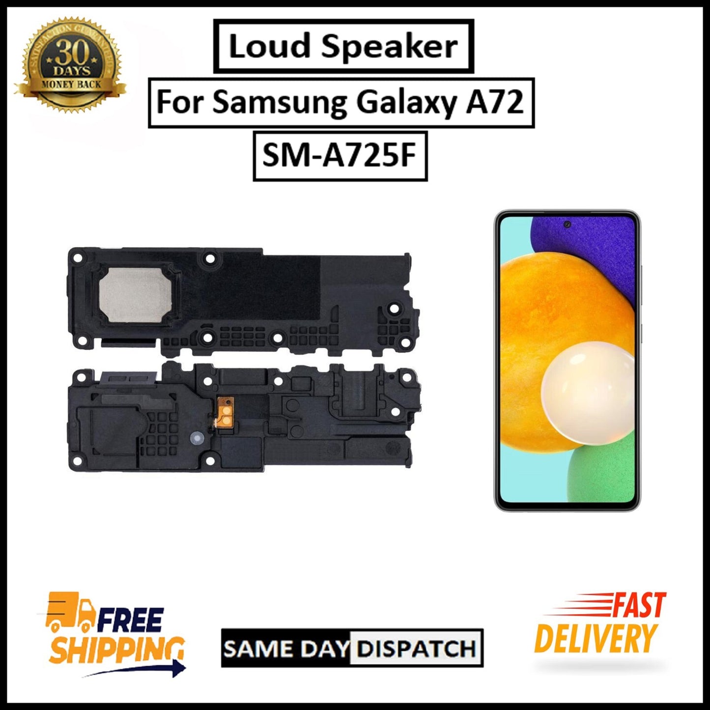 For Samsung Galaxy A72 / SM-A725F Replacement Loud Speaker Buzzer Ringer