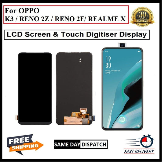 For Oppo K3 / RENO 2Z/ RENO 2F / REALME X LCD  Screen Touch Replacement