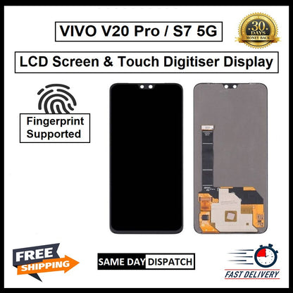 For Vivo  V20 Pro /  S7 5G  Display Screen Touch Digitizer Replacement LCD