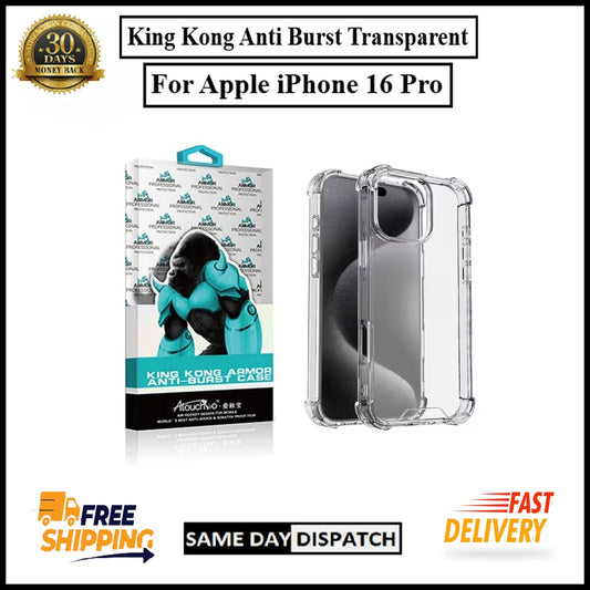 For Apple iPhone 16 Pro King Kong Anti Burst & Silicon Shockproof Case Cover