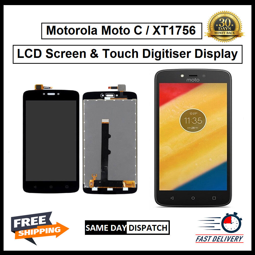 Motorola Moto C / XT1756 Display Screen Touch Digitizer Replacement LCD