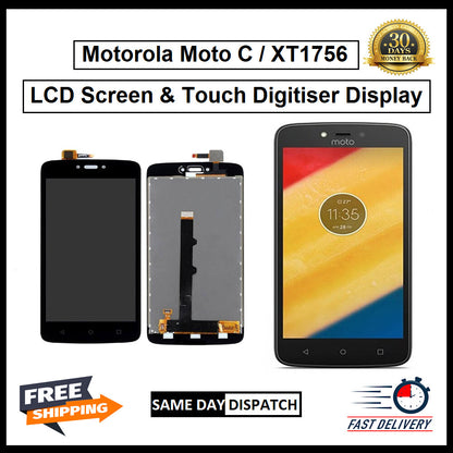Motorola Moto C / XT1756 Display Screen Touch Digitizer Replacement LCD