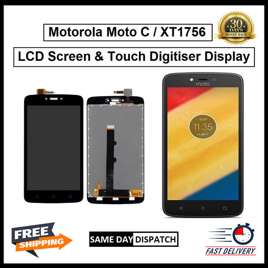 Motorola Moto C / XT1756 Display Screen Touch Digitizer Replacement LCD