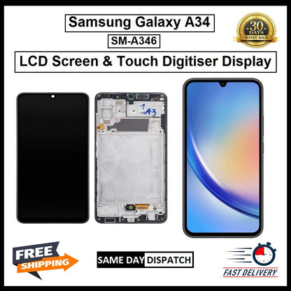 For Samsung Galaxy A34 5G / SM-A346B OLED Display Screen Replacement LCD