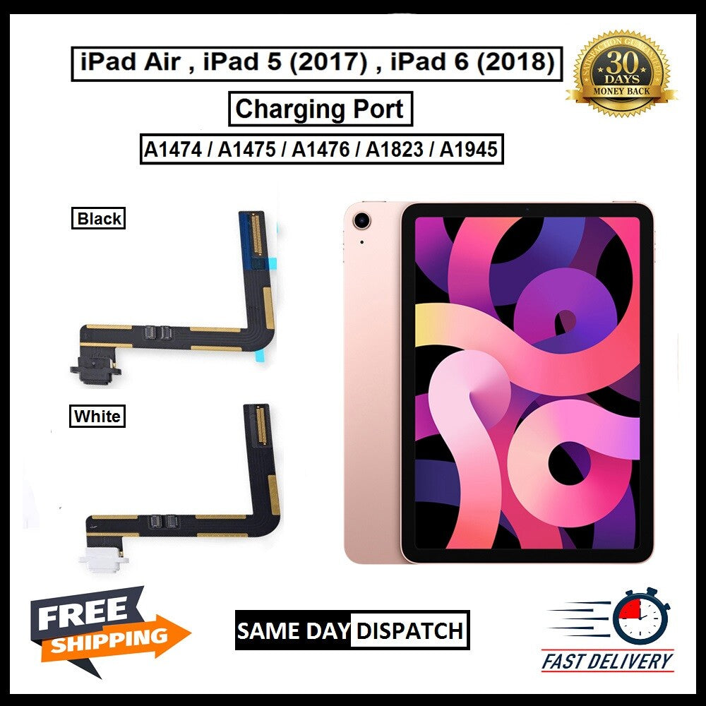 For iPad Air & 5 2017 & 6 2018 9.7"Charging Port Flex Replacement Dock Connector