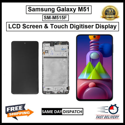 For Samsung Galaxy M51 SM-M515F Display Screen Replacement LCD