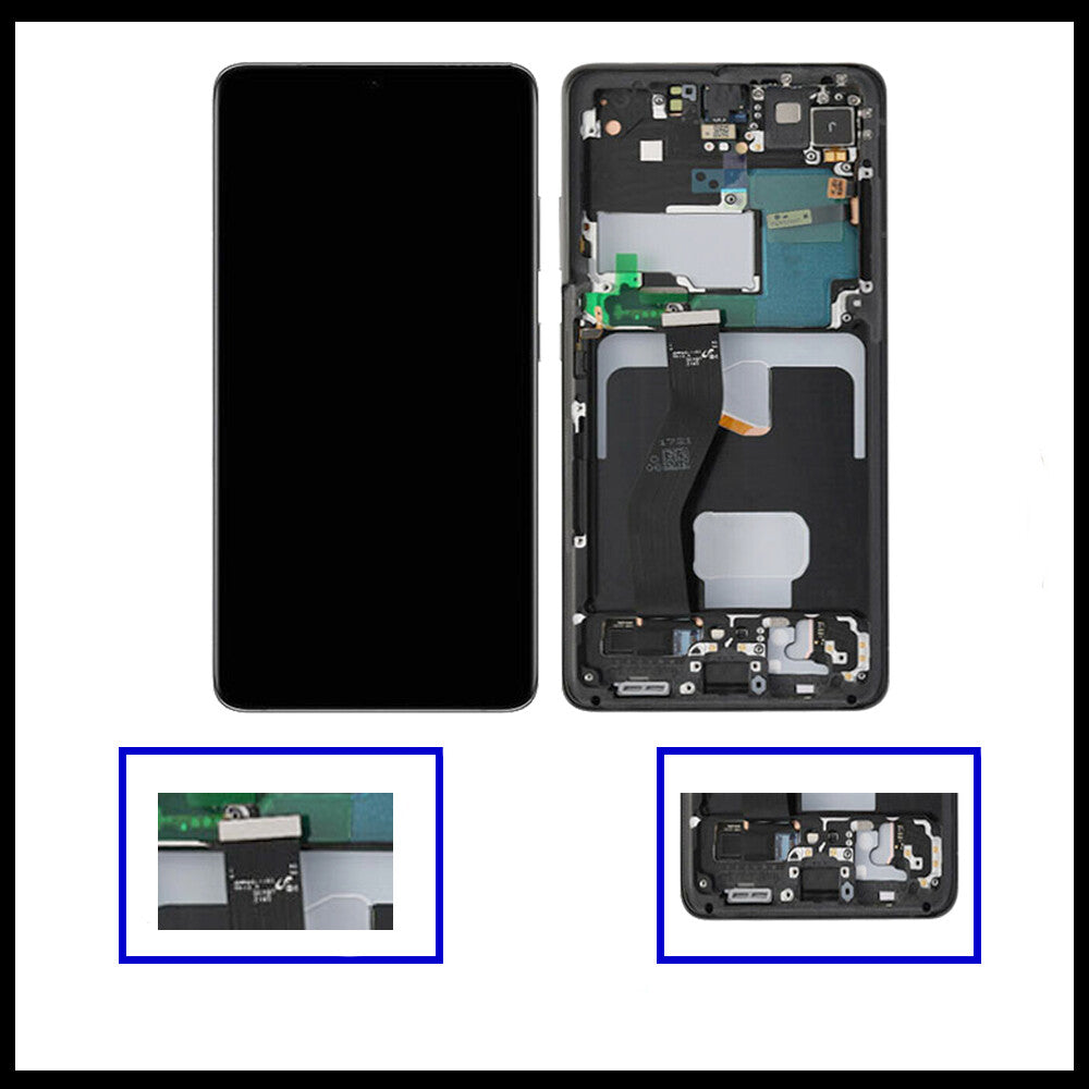 For Samsung Galaxy S21 Ultra / SM-G998F Black Screen Replacement LCD