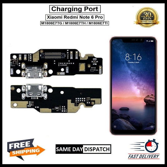 For Xiaomi Redmi  Note 6 Pro  Charging Port Flex Replacement