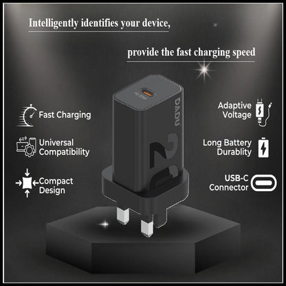 For Dadu 20W Type-C Power Adapter With Type-C to Type-C Fast Charger Cable
