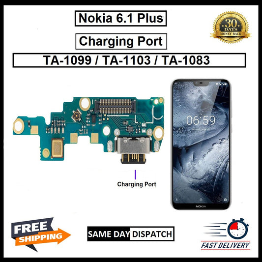 For Nokia 6.1 Plus ( TA-1103) Type C Charging Port Board Connector Replacement