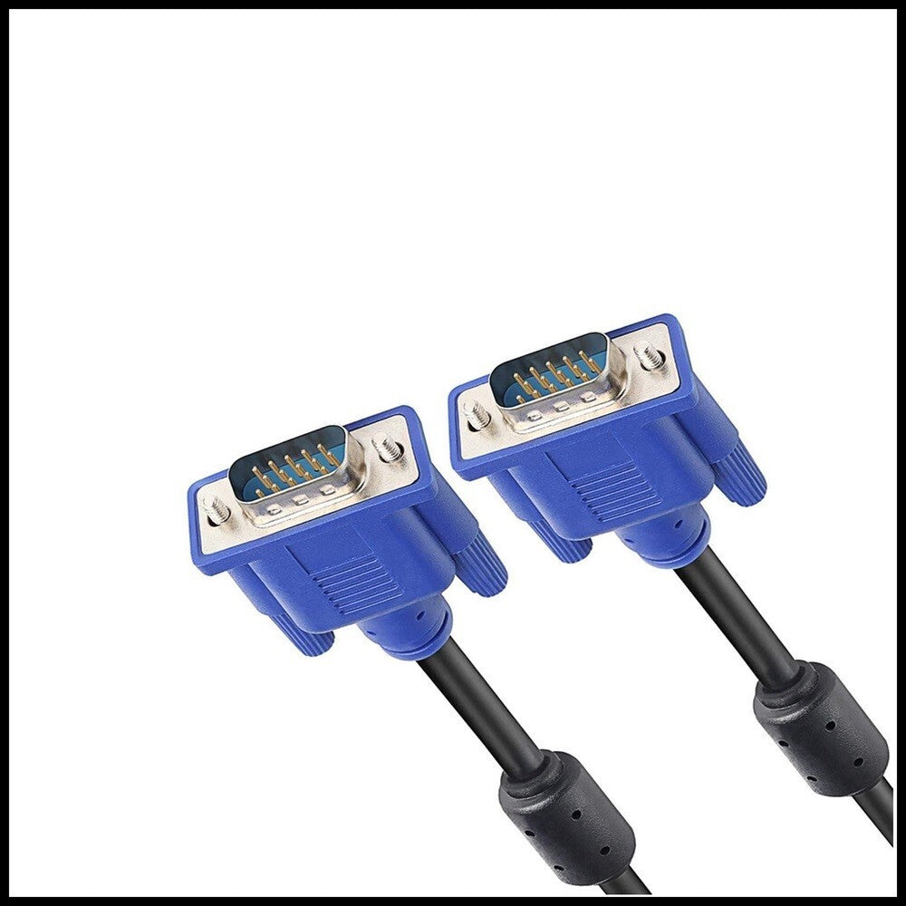 For VGA to SVGA 15 Pin PC Computer Monitor LCD Extension Cable Male to Male