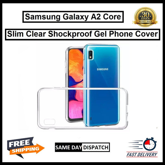 For Samsung Galaxy A2 Core Slim Clear Shockproof Gel Phone Cover