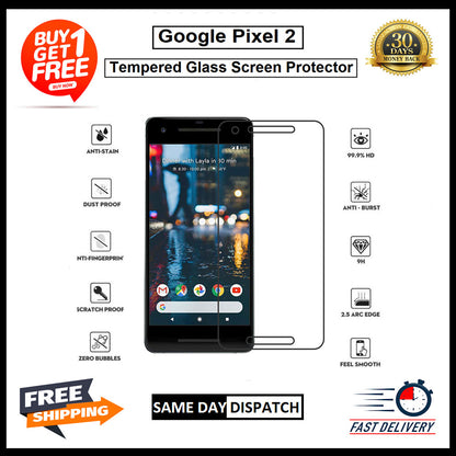 2 Pack Of Google Pixel XL /2 / 2XL /3 / 3XL / 3A /3A XL Tempered Glass Protector