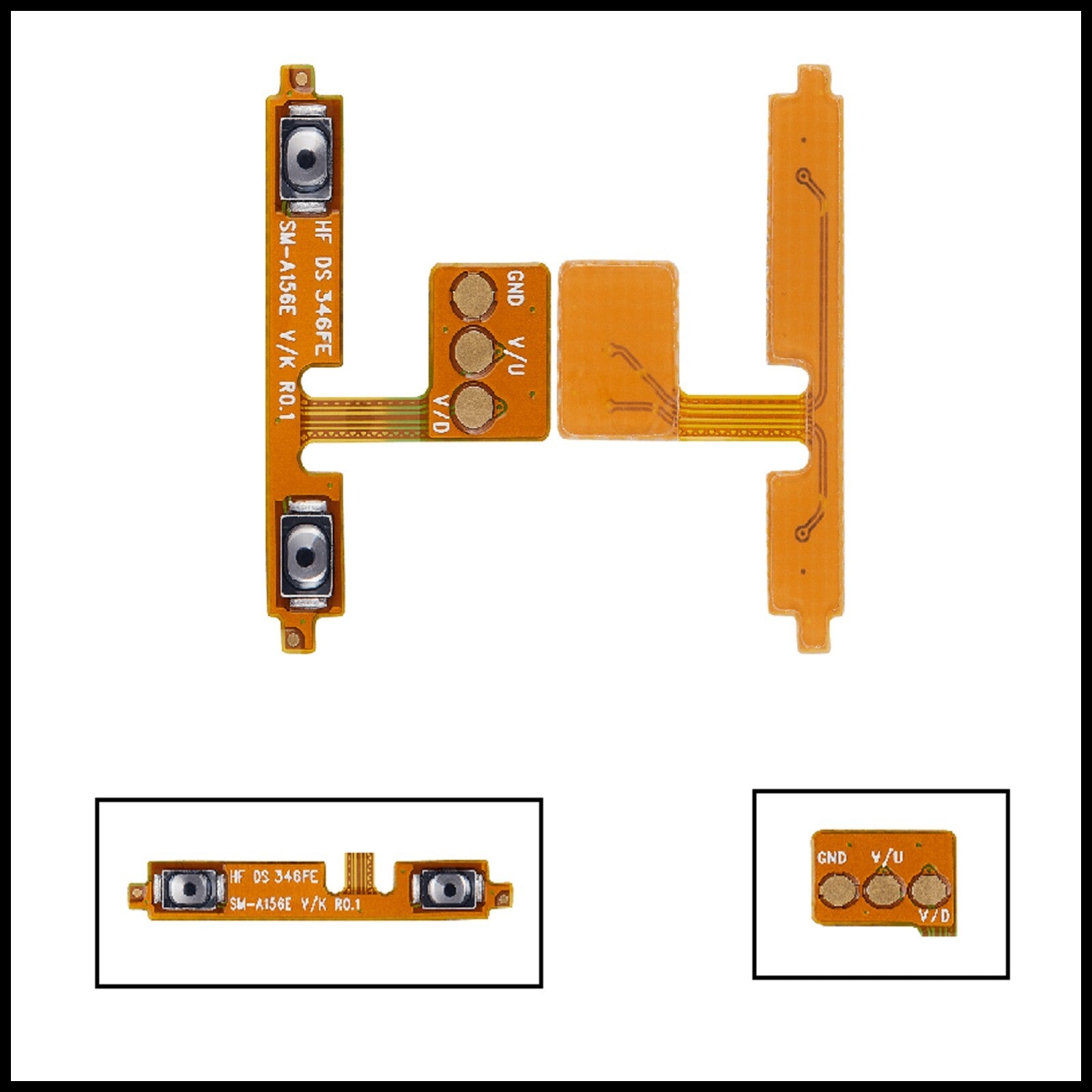 For Samsung Galaxy A15  / SM-A155F Volume Button Flex Cable Replacement