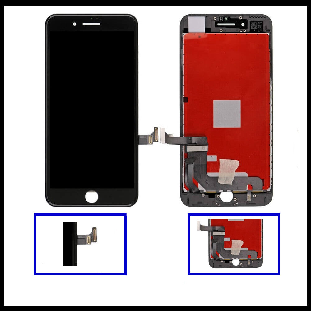 For iPhone 7 Black and White 3D Premium Version Replacement Digitizer Display 