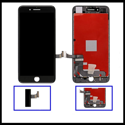 For iPhone 7 Black and White 3D Premium Version Replacement Digitizer Display 