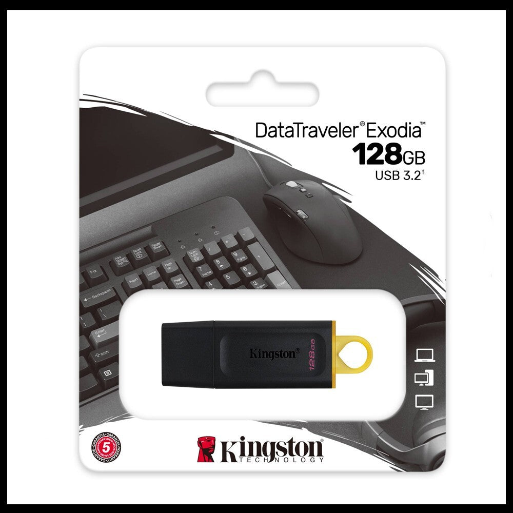 Kingston High Speed 128 GB USB Flash Drive & USB 3.2' & 5 Years Warranty