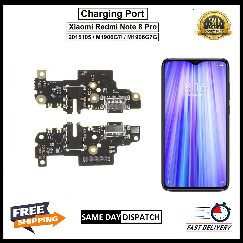 For Xiaomi Redmi Note 8 Pro Charging Port Flex Replacement