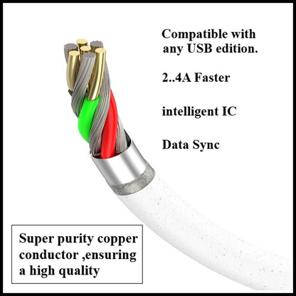 For Budi Micro to USB Fast Charging Cable For Android & Mobile Device 1M