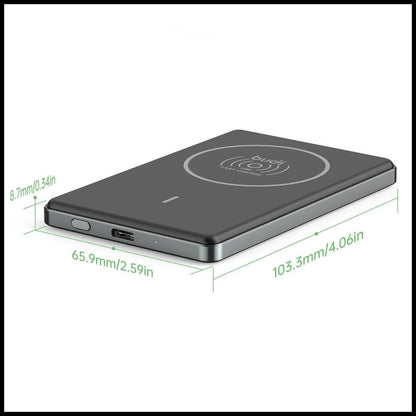 For Budi 5000mAh Ultra Thin Magnetic 20W PD + Wireless Power Bank- 15W Wireless