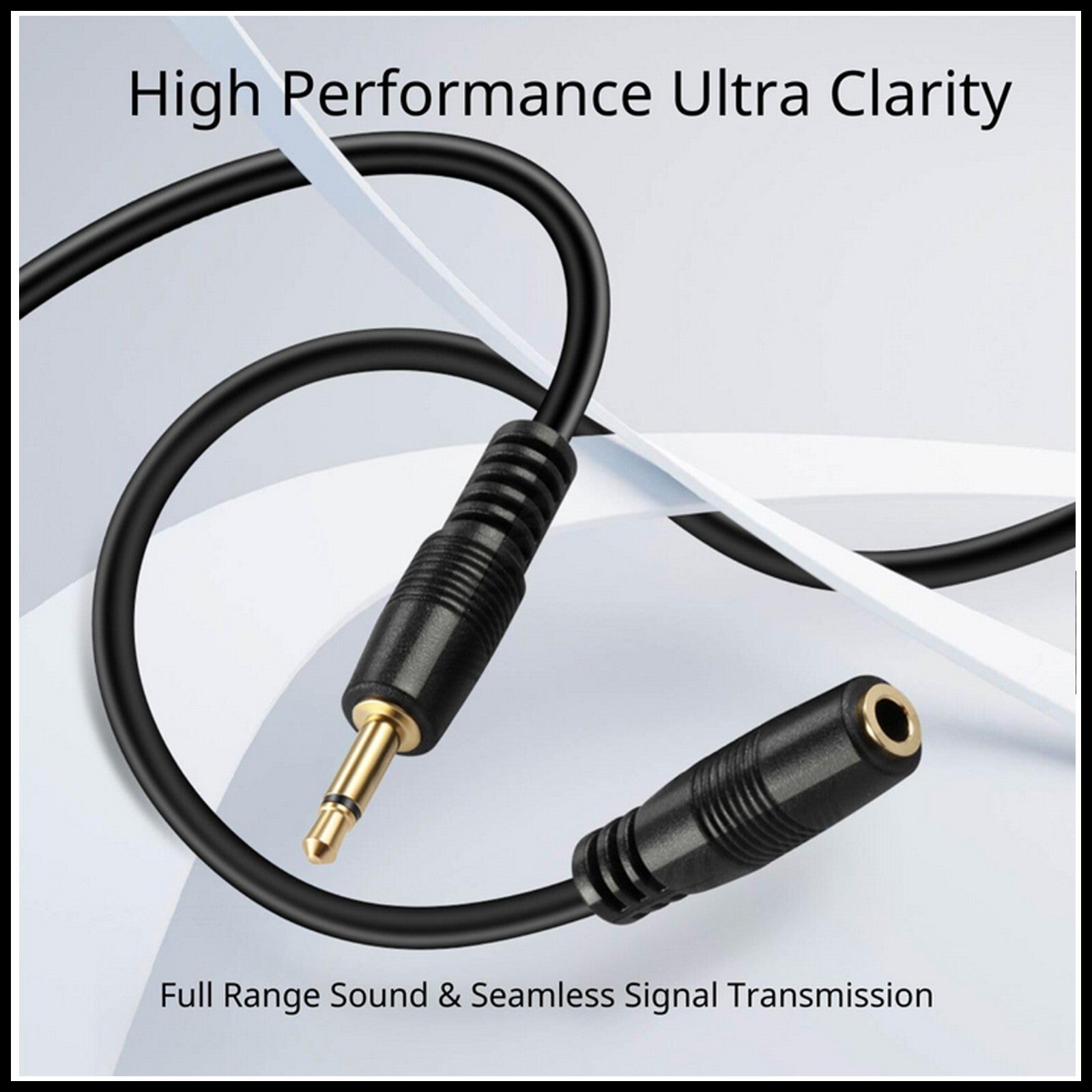 For 3.5mm Plug to Socket Lead Stereo AUX Headphone Extension Fast Cable (3M)