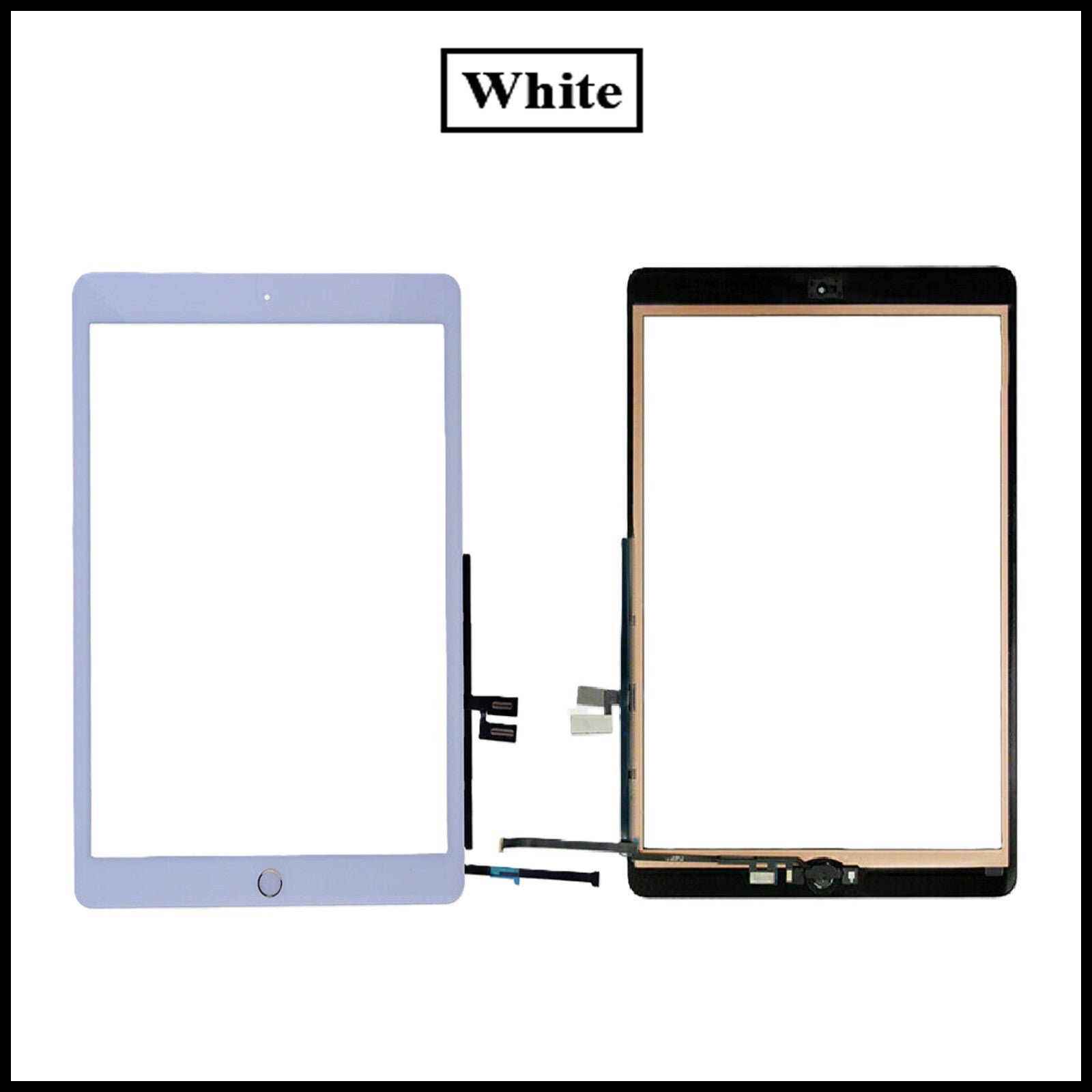 For Apple iPad 10.2  (7th /8th Gen) A2197/A2429 Touch Digitizer With Home Button