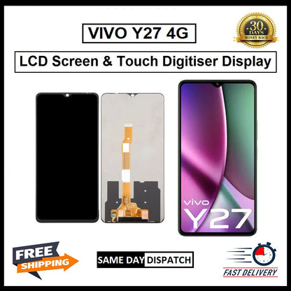 For Vivo Y27 4G  Display Screen Touch Digitizer Replacement  LCD