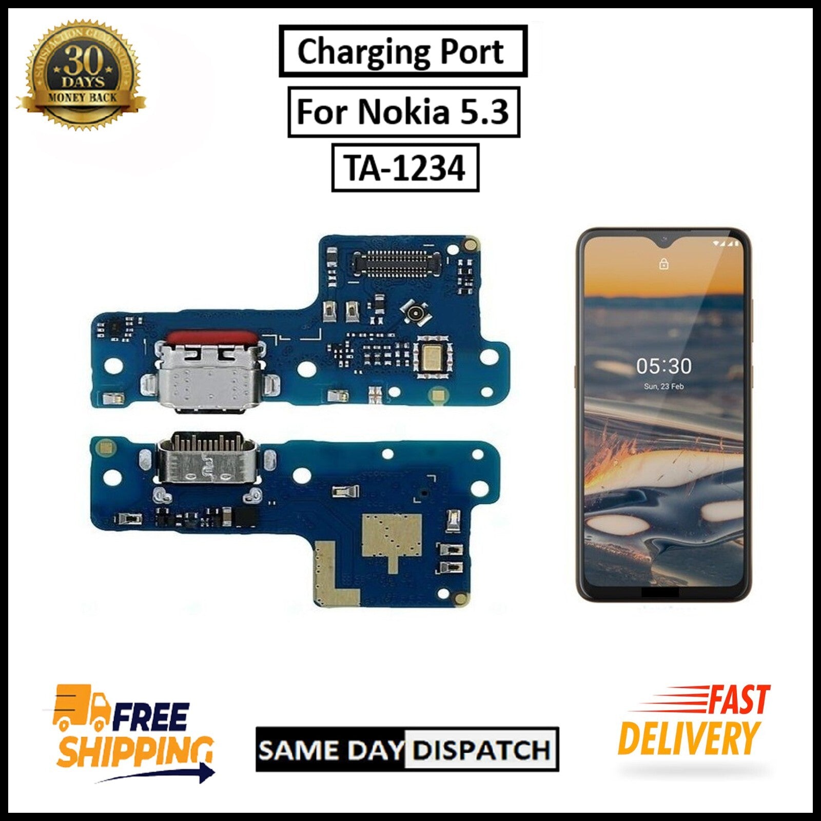 For Nokia 5.3 Micro Charging Port Board Connector Replacement
