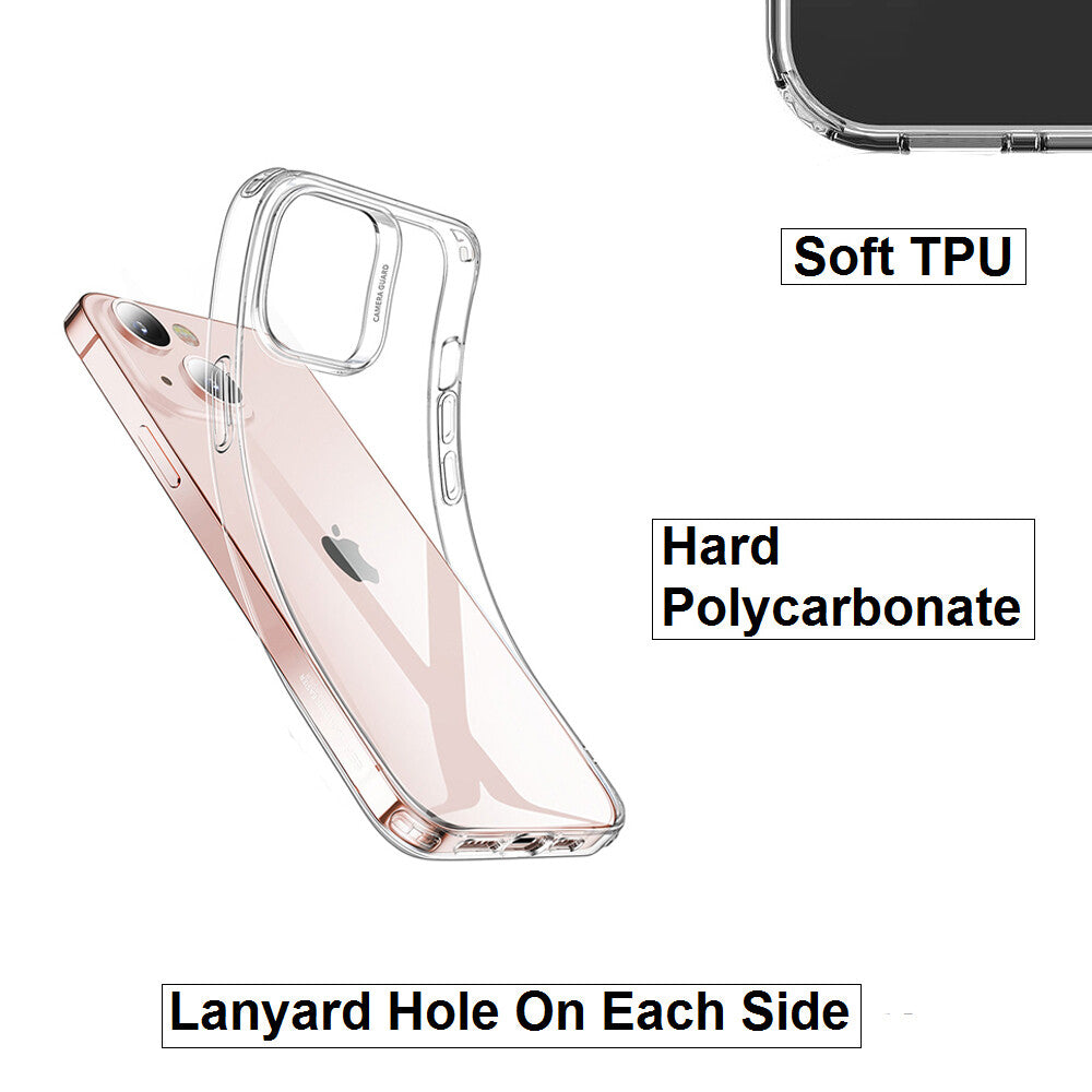 For Apple iPhone 13 Slim Clear Shockproof Gel Phone Cover