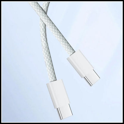 For Dadu 60W Type-C to Type-C PD Super Fast Nylon Braided Fast Charging Cable-1M