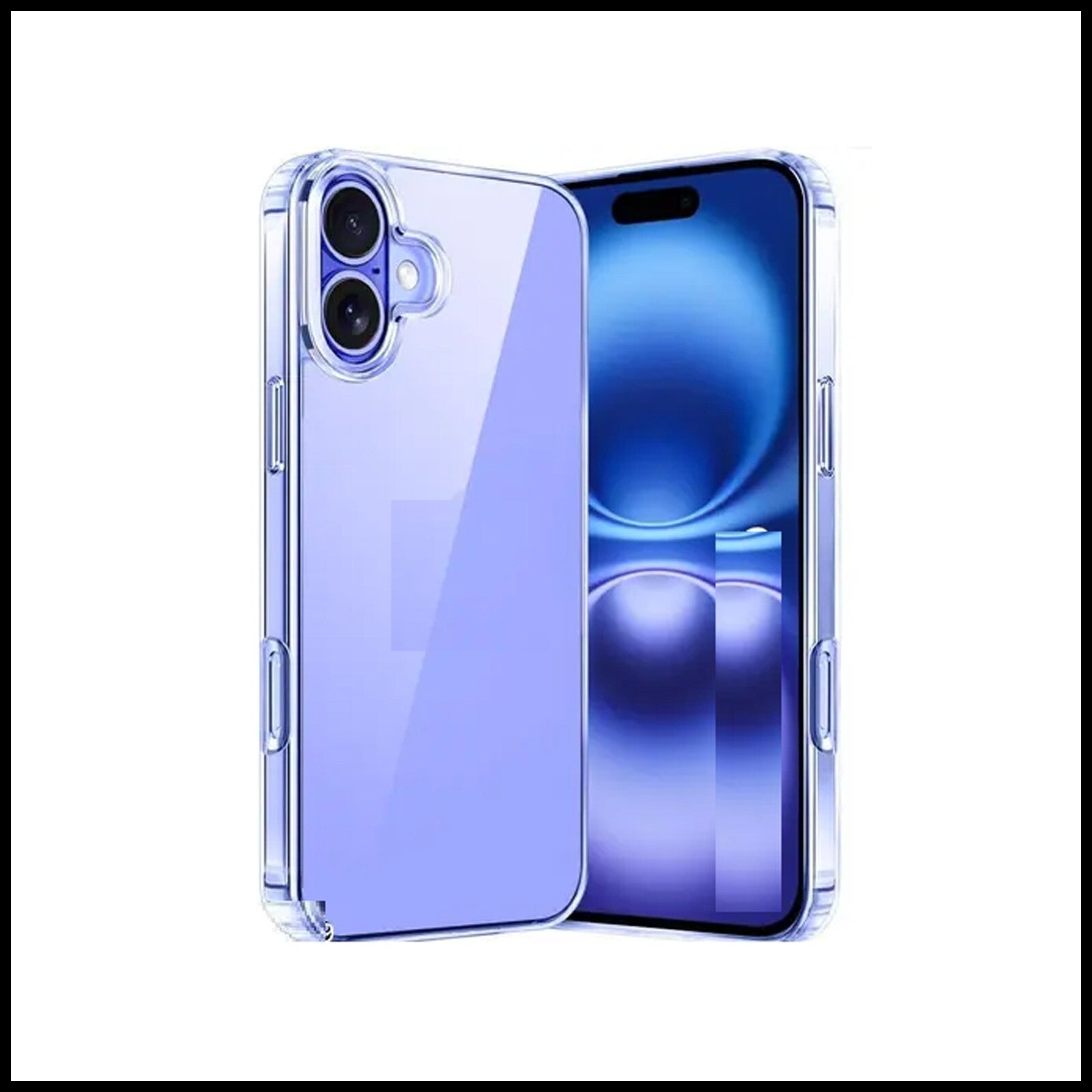 For Apple iPhone 16 Slim Clear Shockproof Gel Phone Cover