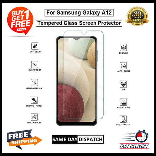 For Samsung A12 /A22 5G /A42 5G /A32 5G /A52 5G /A72 5G Tempered Glass Protector