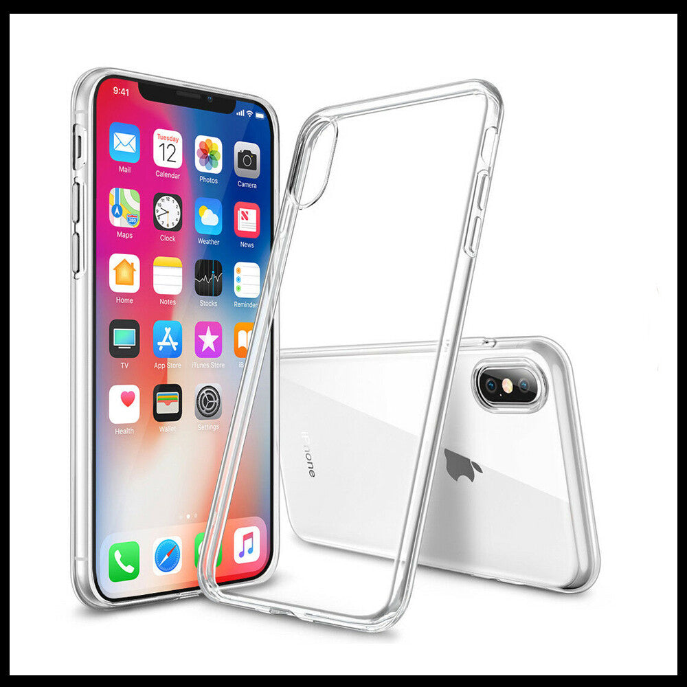 For Apple iPhone XS Max Slim Clear Shockproof Gel Phone Cover