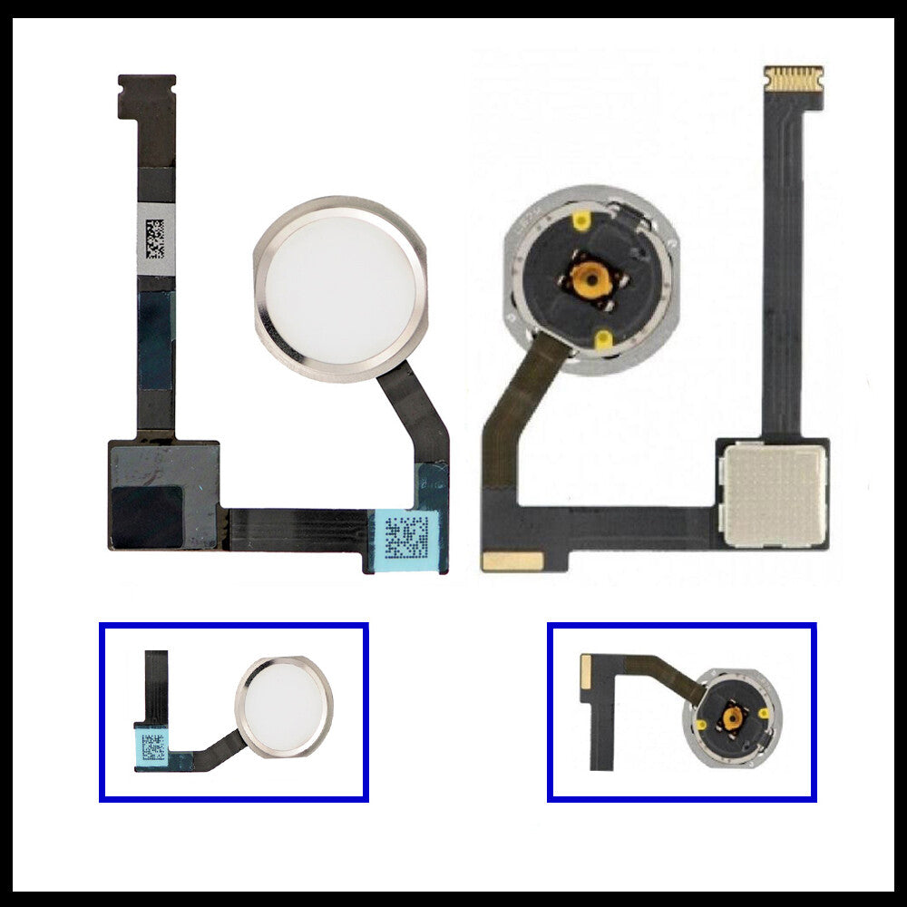 For iPad Air 2  A1566 / A1567 Genuine Home Button Flex Black / White