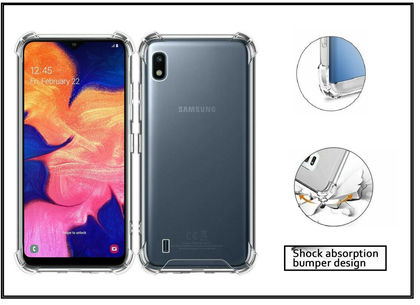 For Samsung Galaxy A10 King Kong Anti Burst & Silicon Shockproof Case Cover