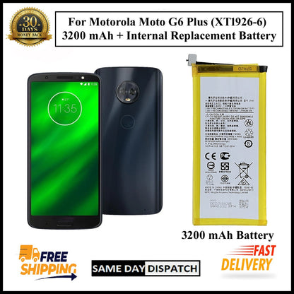 For Motorola Moto G6 Plus XT1926-6 (JT40) 3200mAh+ Internal Replacement Battery