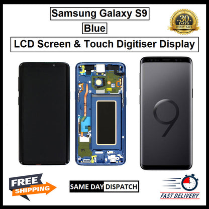 For Samsung Galaxy S9 Blue Display Screen Touch Replacement LCD