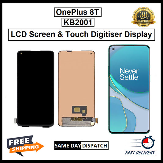 For OnePlus 8T / 1+8T KB2001 Display Screen Touch Digitizer Replacement LCD