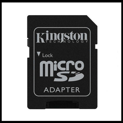Kingston Micro SD 32gb Memory Card & Adapter & Class 10 & A1