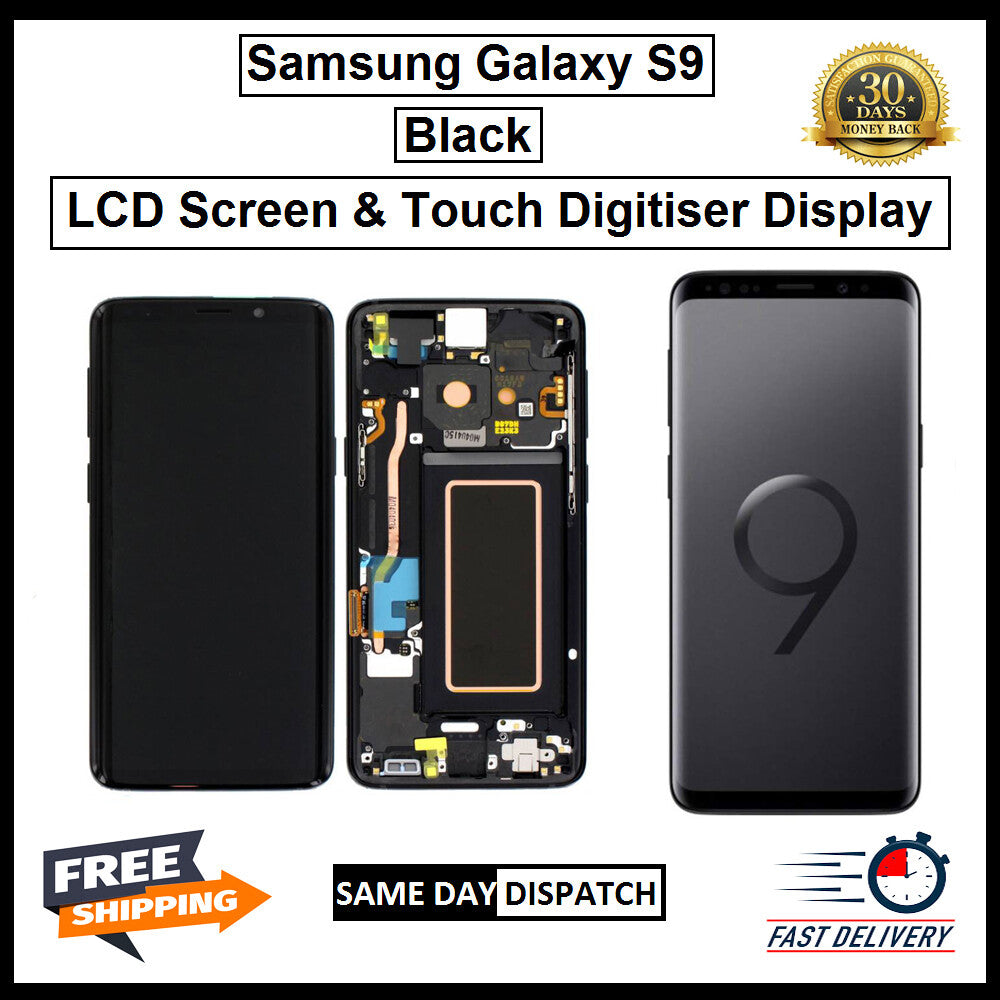 For Samsung Galaxy S9 Black Display Screen Touch Replacement LCD