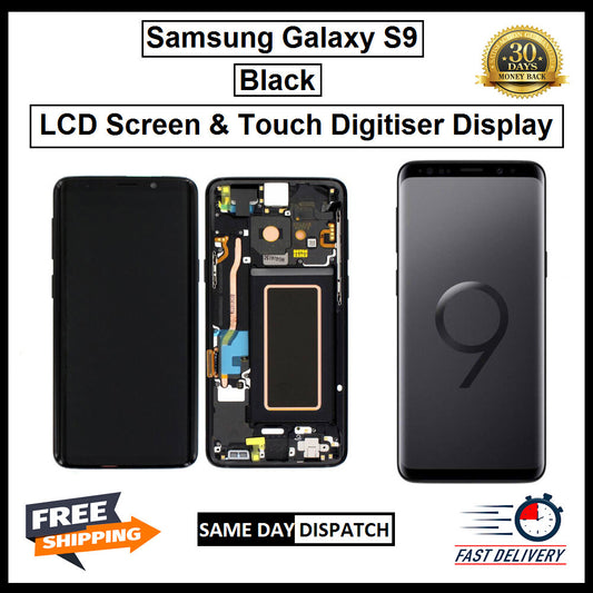 For Samsung Galaxy S9 Black Display Screen Touch Replacement LCD