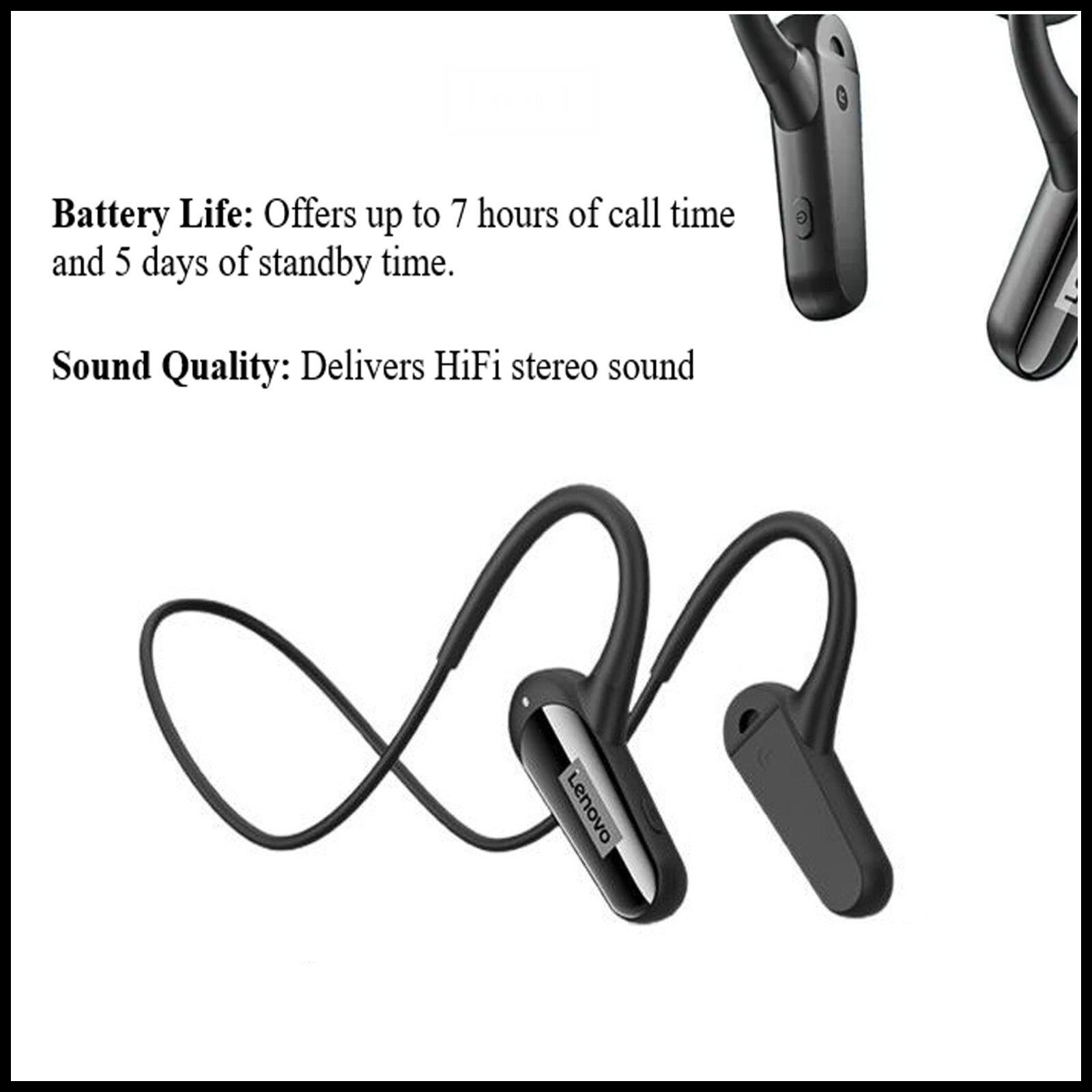 For Lenovo XE06 Thinkplus Live Pods Air Conduction Wireless Bluetooth Headphone