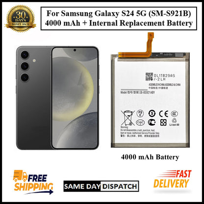For Samsung Galaxy S24 5G (SM-S921B) 4000mAh+ Internal Replacement Battery